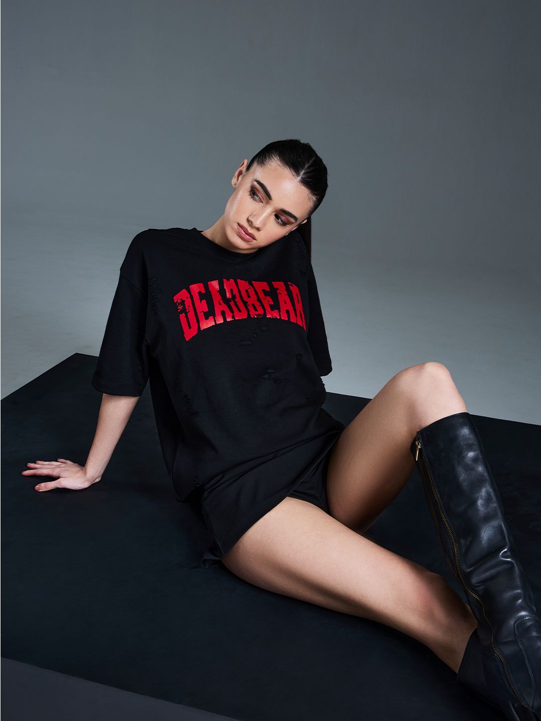 Distressed Black Tee 3.0 - image 4