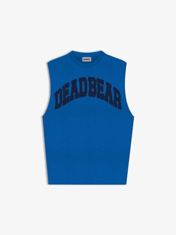 Deadbear — Waffle Tank Royal Blue