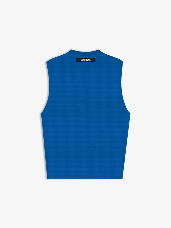 Deadbear — Waffle Tank Royal Blue
