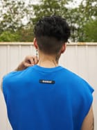 Waffle Tank Royal Blue view 5