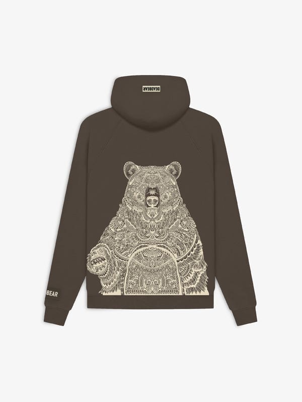 Deadbear — Mandala Hoodie Brown