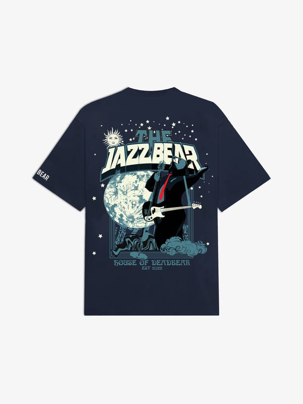 Deadbear — The Jazzbear Tee Navy Blue