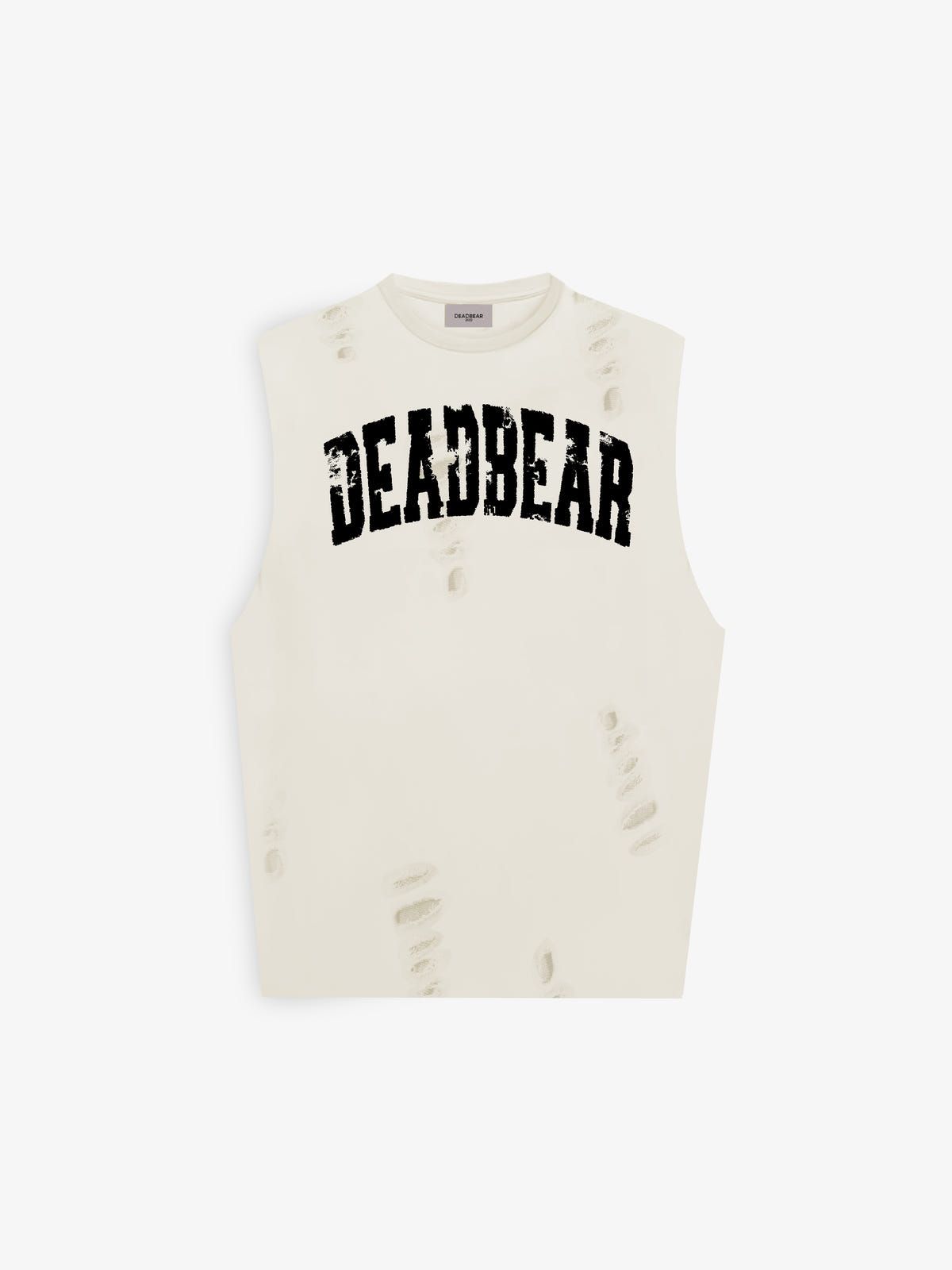 Distressed Cream White Tank - image 1