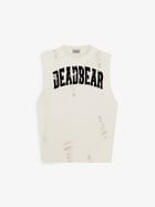 Distressed Cream White Tank view 1