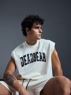 Distressed Cream White Tank view 3