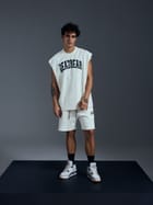 Distressed Cream White Tank view 4