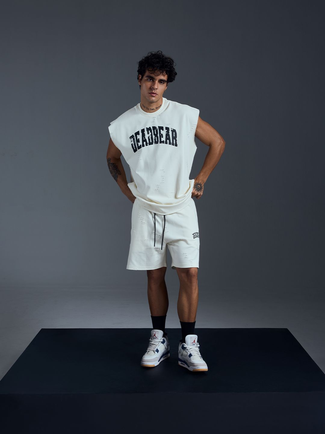 Distressed Cream White Tank - image 7