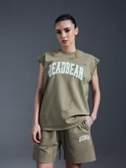Distressed Olive Shorts view 6