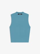 Waffle Tank Powder Blue view 2