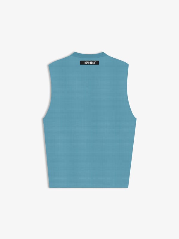 Deadbear — Waffle Tank Powder Blue
