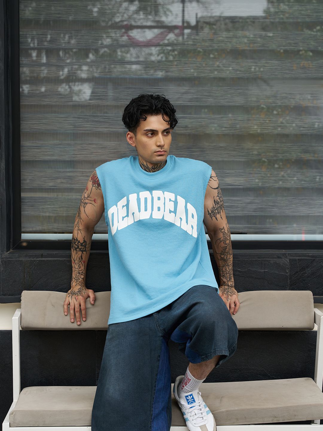 Waffle Tank Powder Blue - image 4