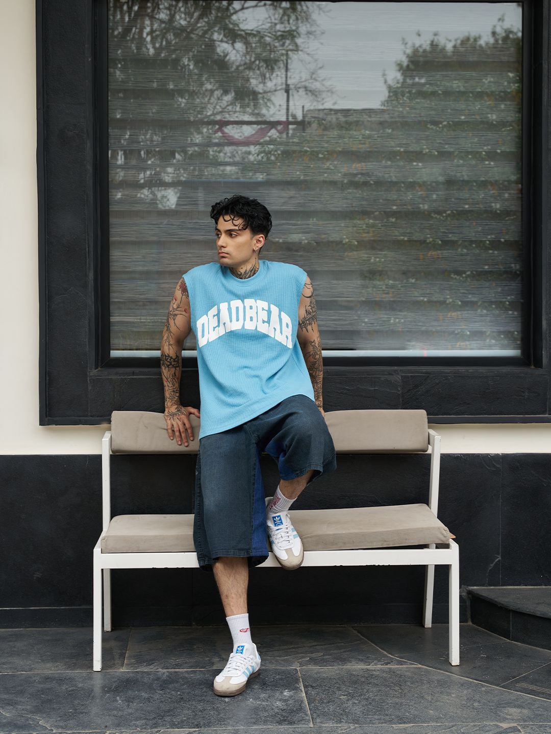 Waffle Tank Powder Blue - image 7