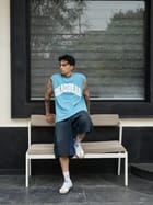 Waffle Tank Powder Blue view 7