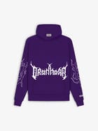 Flames Hoodie Purple view 1