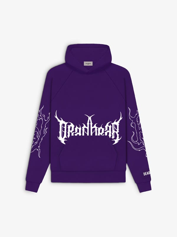 Deadbear — Flames Hoodie Purple