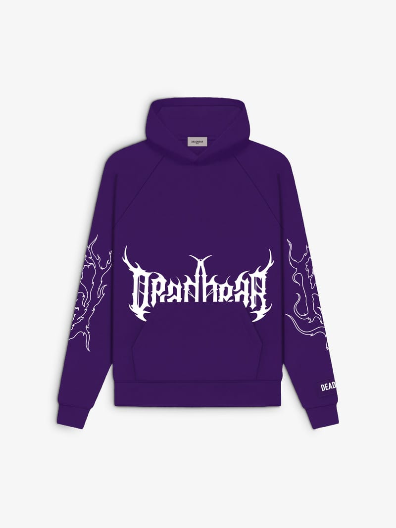 Flames Hoodie Purple