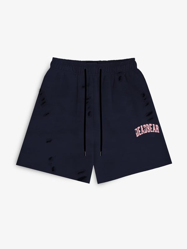 Deadbear — Distressed Navy Shorts