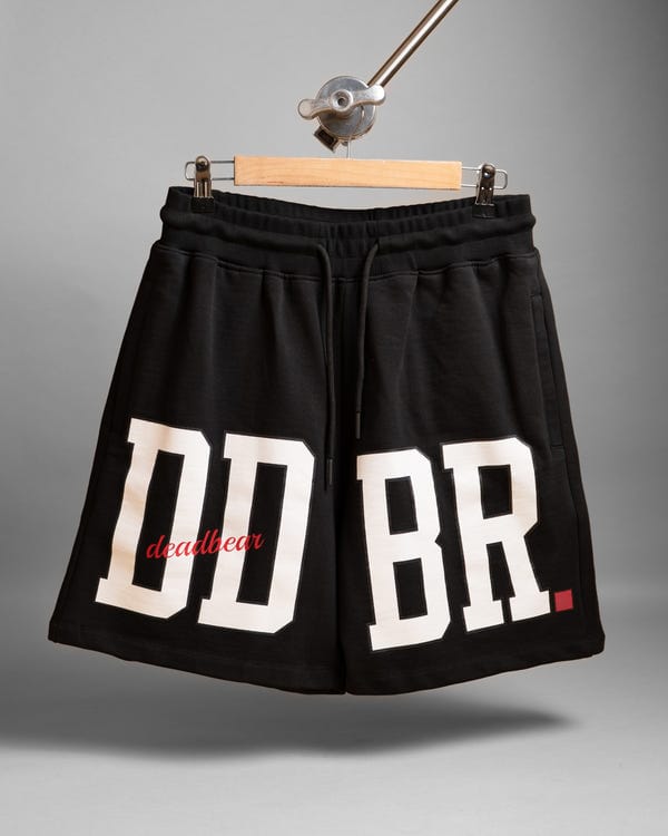 Deadbear — Varsity Shorts Black