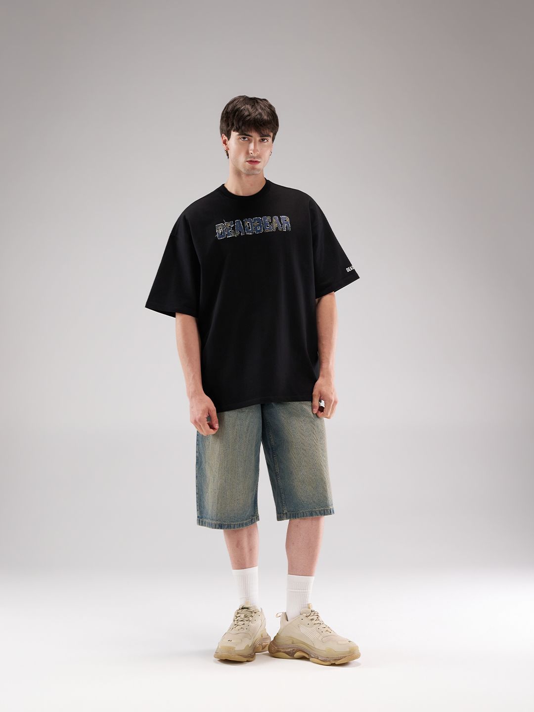 Fake Denim Tee Black - image 4
