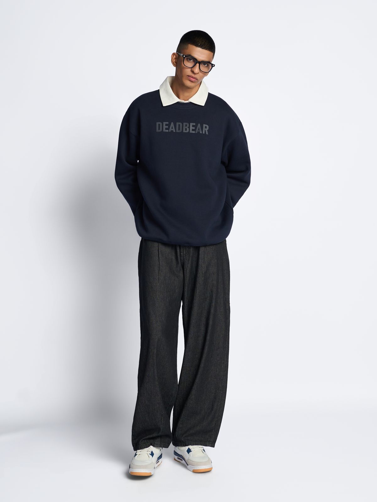 Basic Sweatshirt Navy - image 4