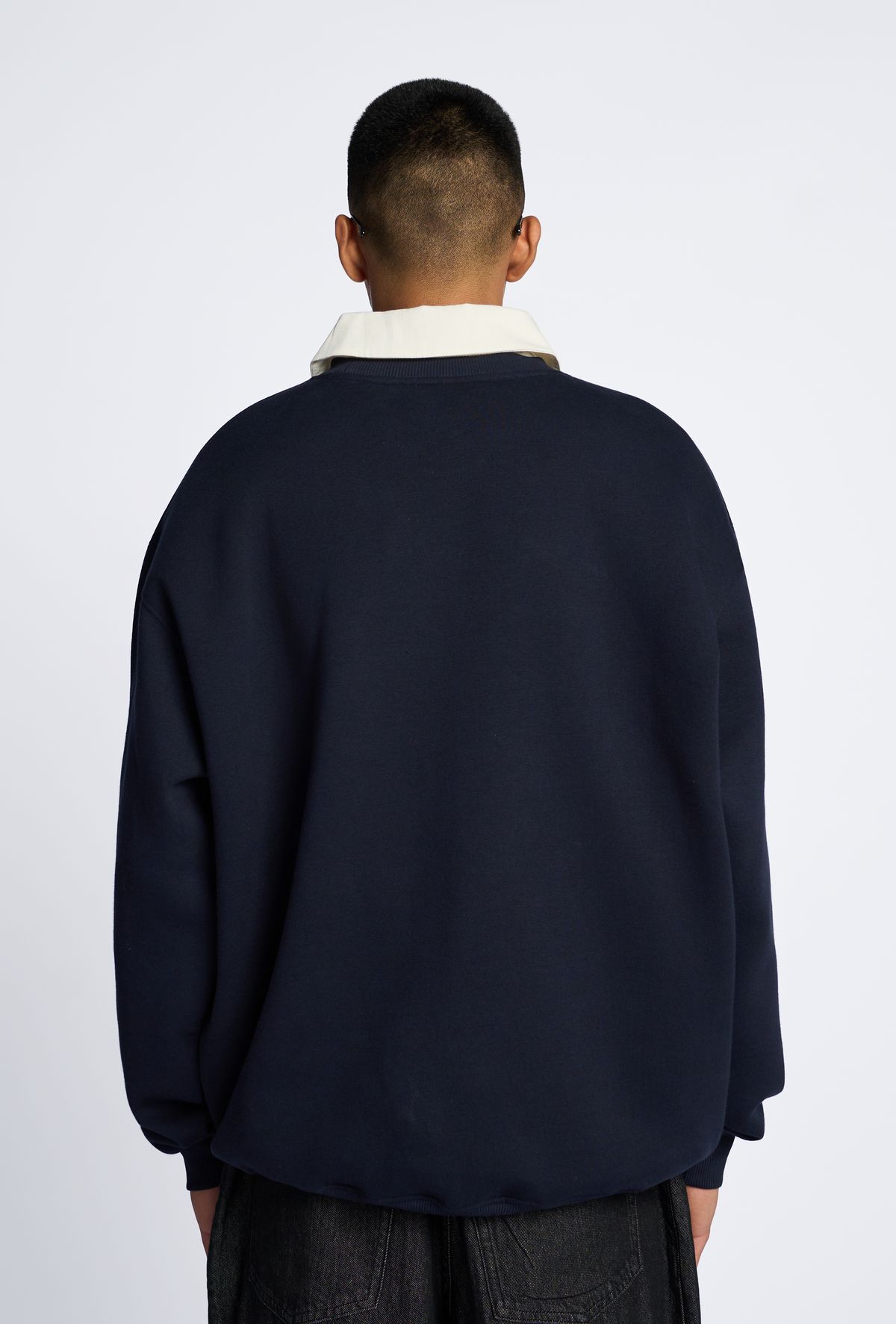 Basic Sweatshirt Navy - image 5