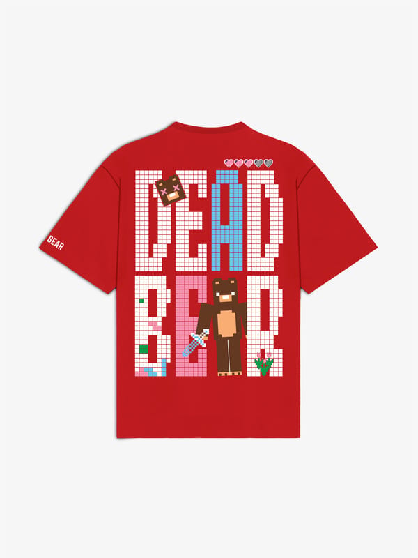 Deadbear — Pixel Tee Red