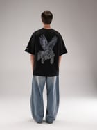 Messenger Tee Black view 3