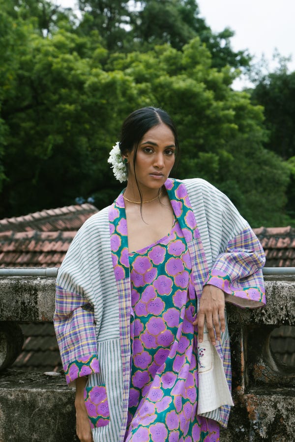 Deeta — Blooming reversible jacket