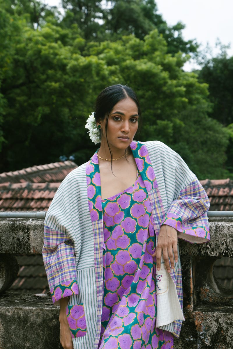 Blooming reversible jacket