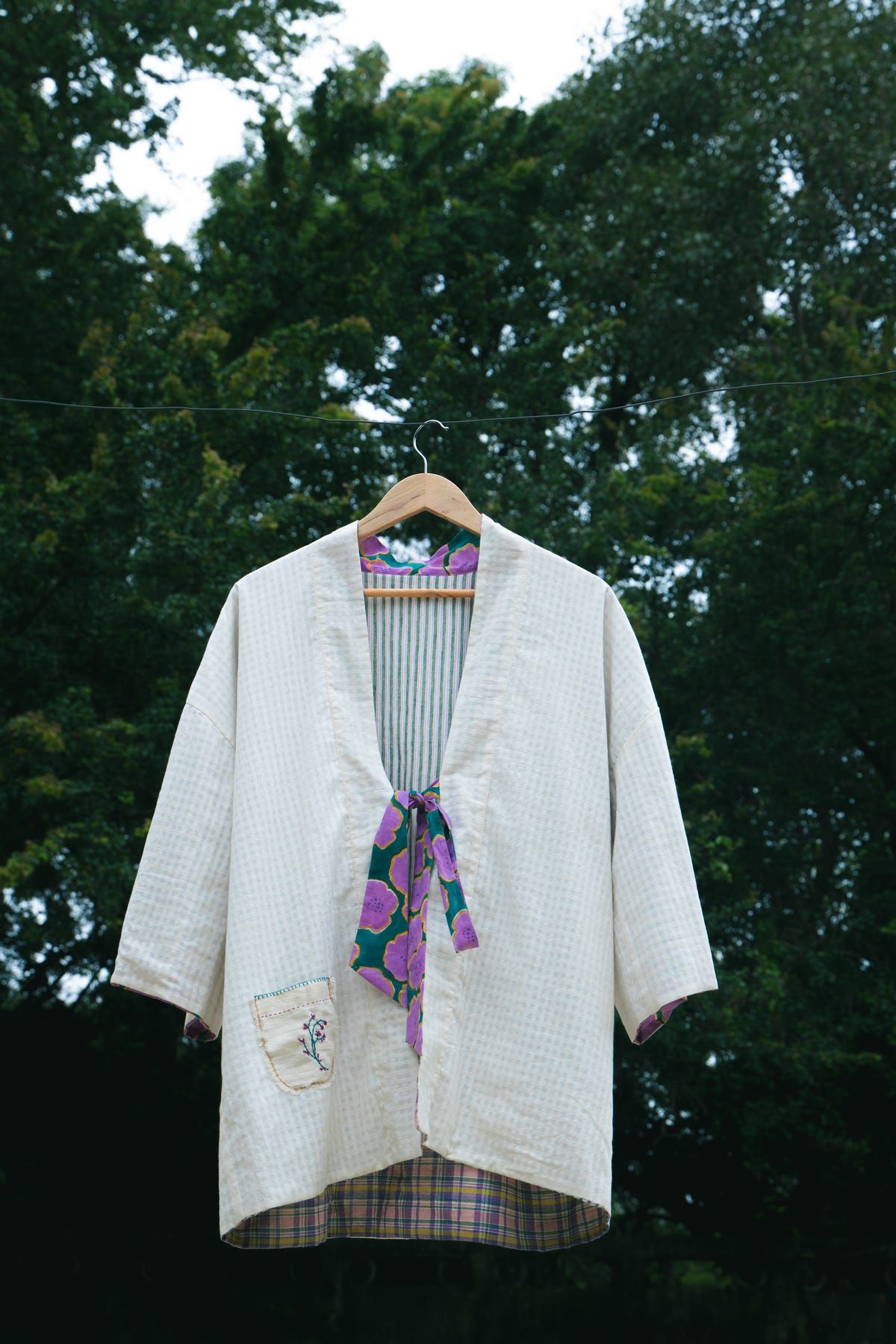 Blooming reversible jacket - image 7