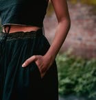'YUKI' mid length gathered skirt view 5
