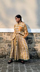 Ella long gathered skirt view 1