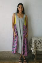 Blooming patchwork dress view 1