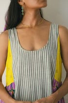 Blooming patchwork dress view 6