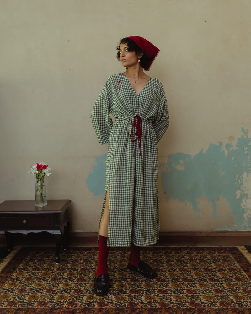 'Yuka' kaftan style dress