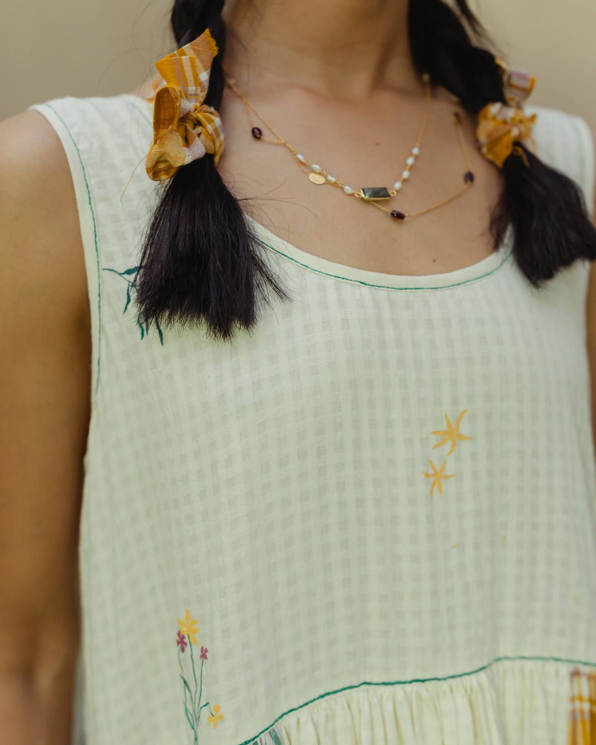 'Saki' patchwork dress - image 4