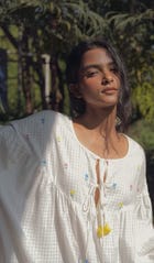 Flora oversized white dress view 3