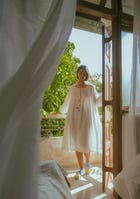 Flora oversized white dress view 4