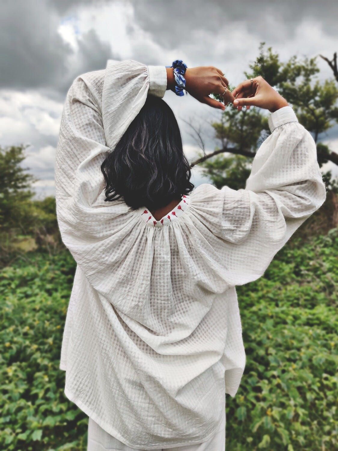 Classic White Checkered Shirt - image 3