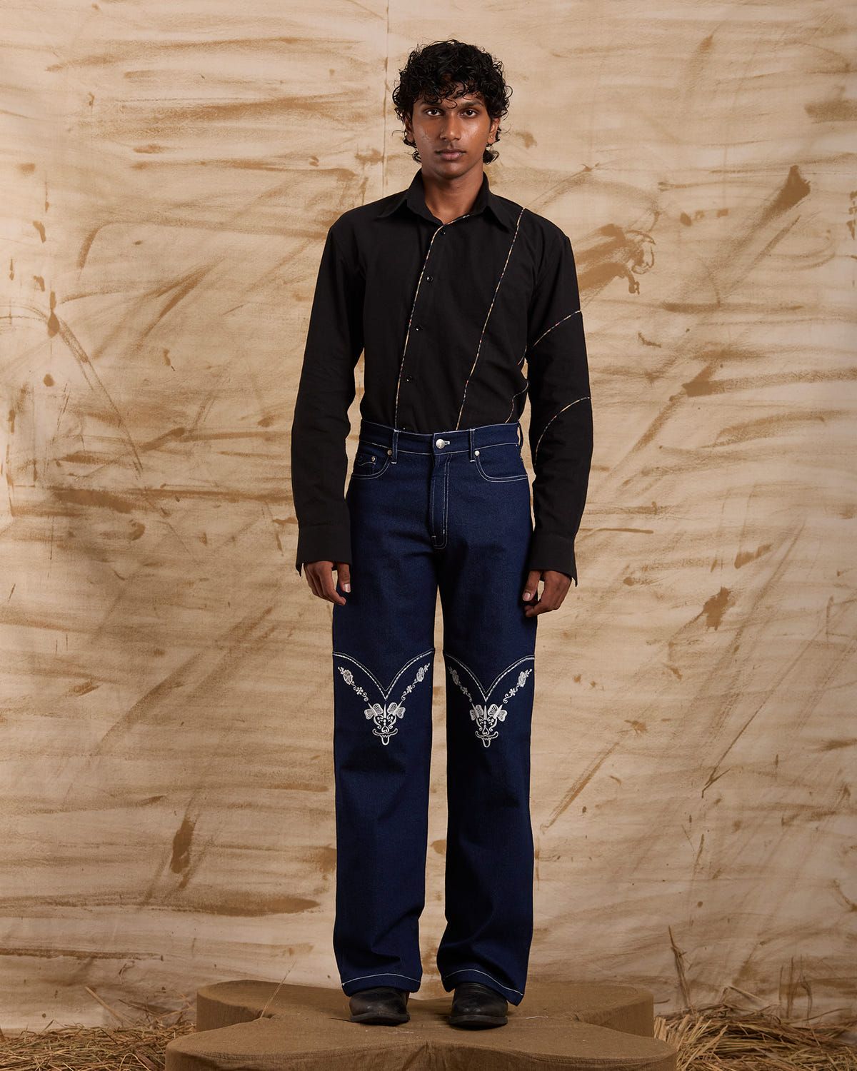 Running Out Embroidered Bottoms - image 1