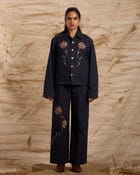 Hibiscus Hand Embroidered Bottoms view 1