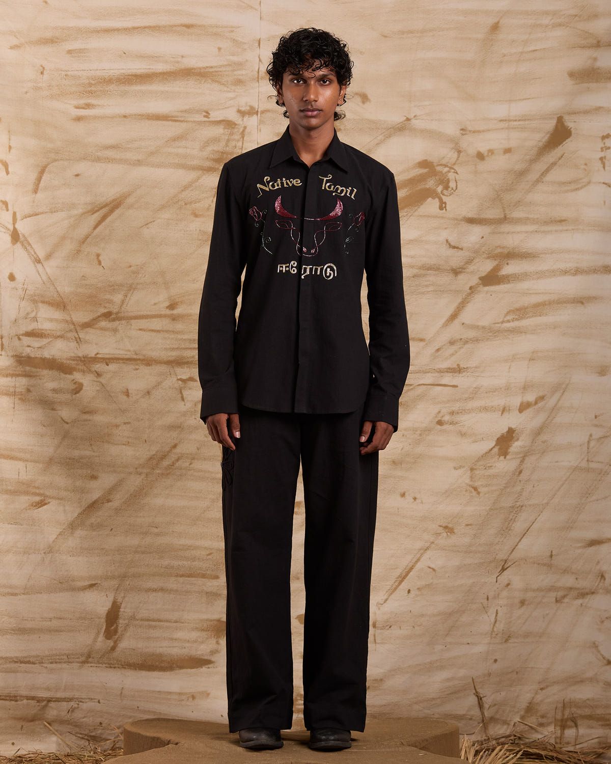 The Native Tamil Hand Embroidered Shirt - image 2