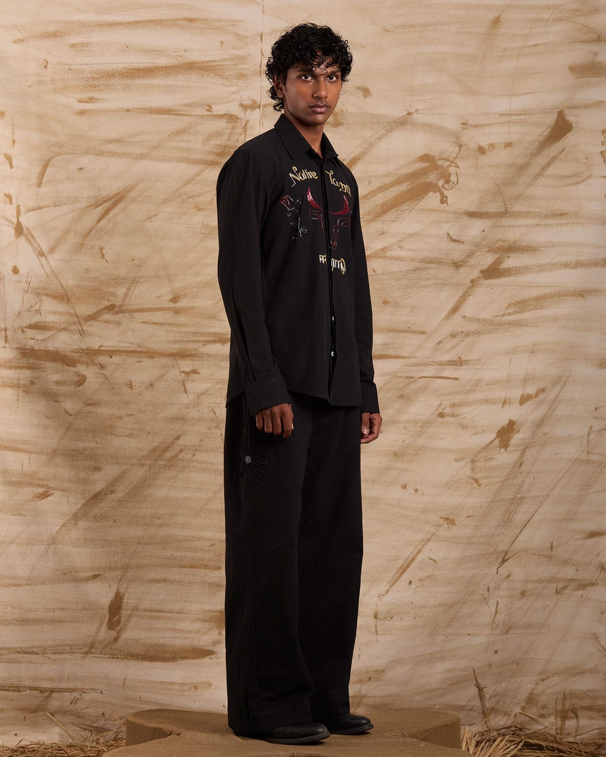 The Native Tamil Hand Embroidered Shirt - image 3