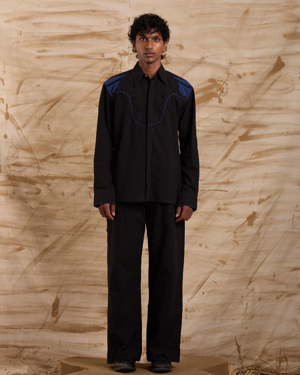 Horns Hand Embroidered Shirt - image 2