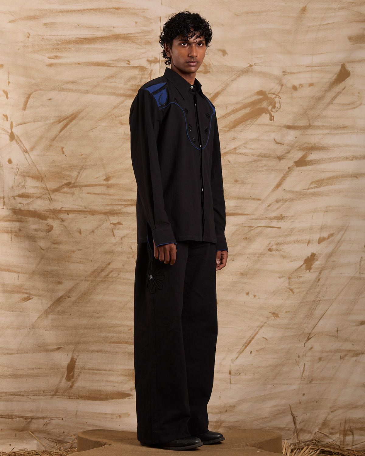 Horns Hand Embroidered Shirt - image 3