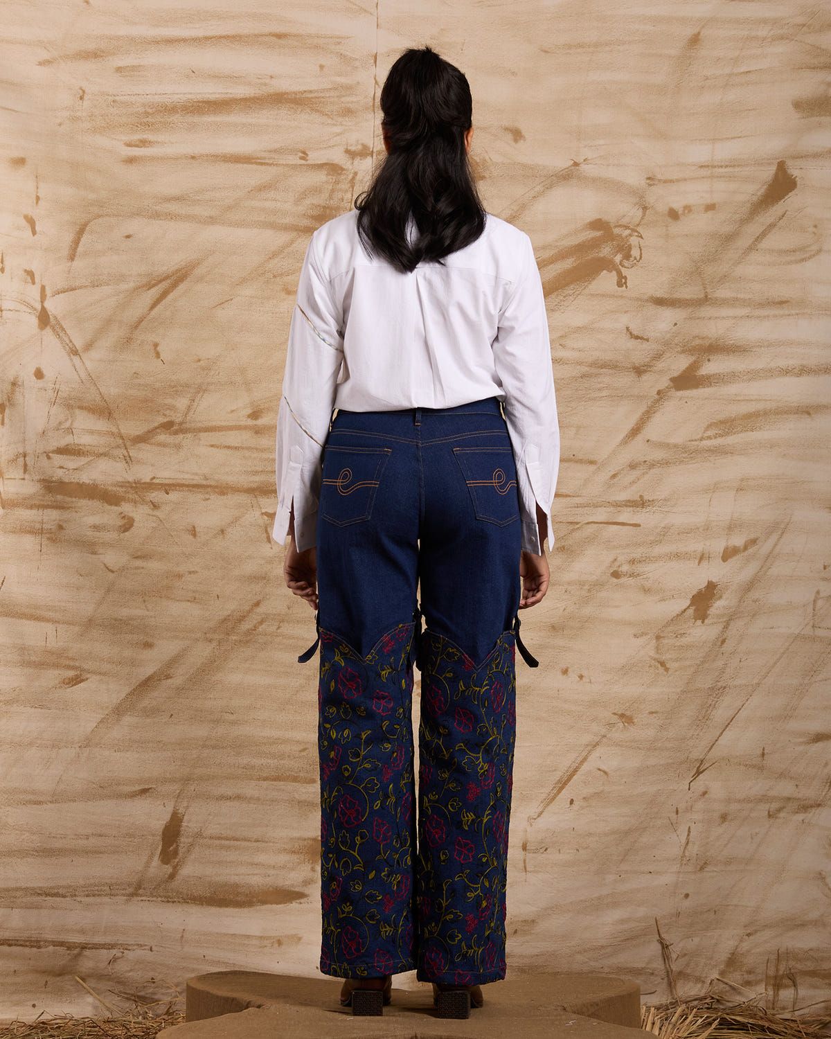 Far Away Embroidered Bottoms - image 4
