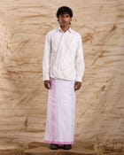 Veshti Embroidered - Pink view 1