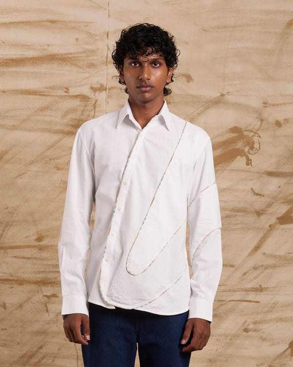 ERODE — Evergreen Shirt - White Checks