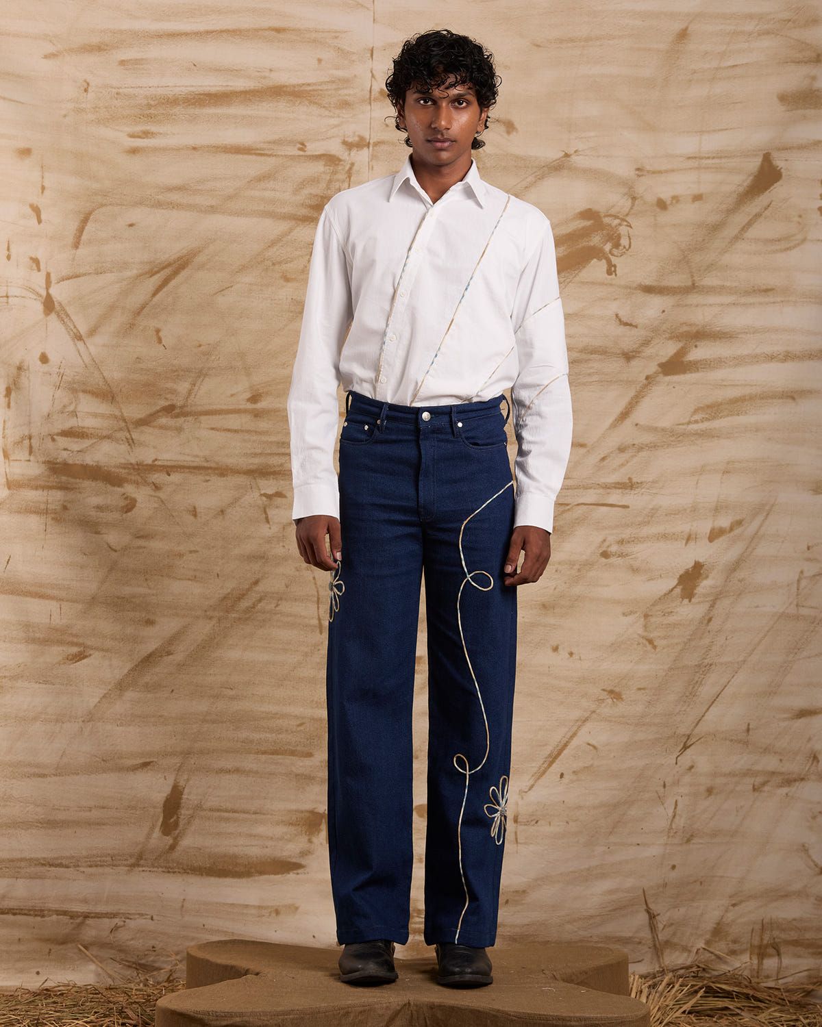 Malar Hand Embroidered Bottoms - image 1