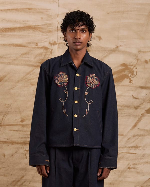 ERODE — Hibiscus Hand Embroidered Jacket
